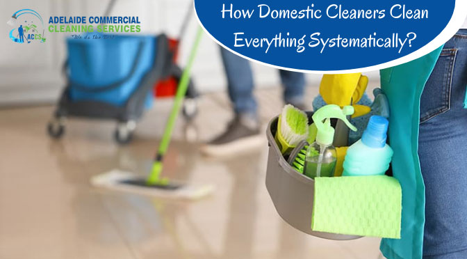 How Domestic Cleaners Clean Everything Systematically?