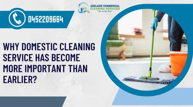 Why Domestic Cleaning Service has Become More Important Than Earlier?